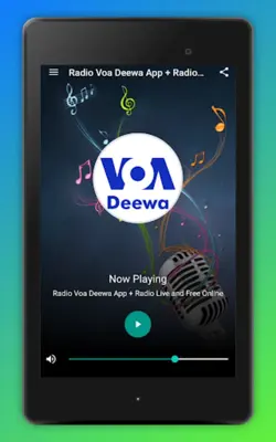 Voa Deewa Radio Pashto Online android App screenshot 0